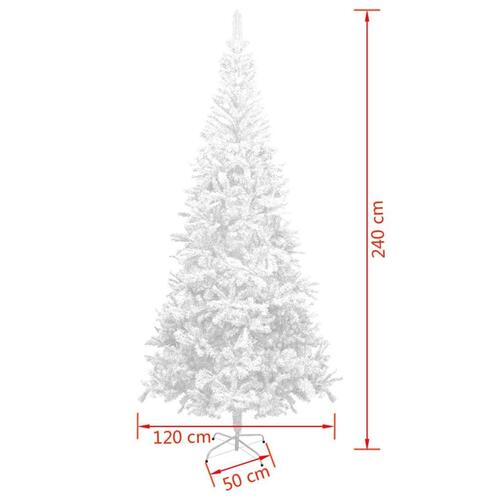 Kunstigt juletræ L 240 cm hvid