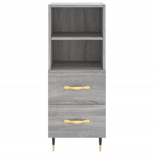 Skænk 34,5x34x90 cm konstrueret træ grå sonoma-eg
