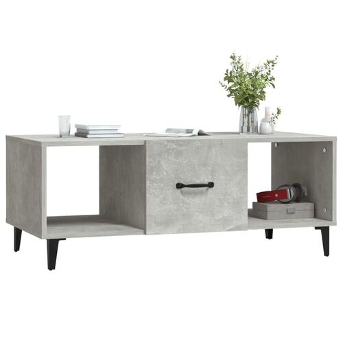Sofabord 102x50x40 cm konstrueret træ betongrå