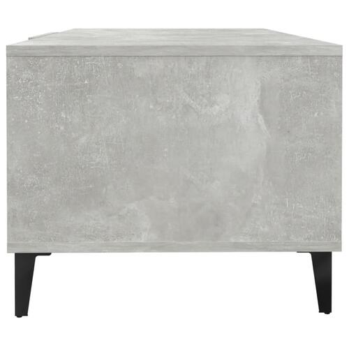 Sofabord 102x50x40 cm konstrueret træ betongrå