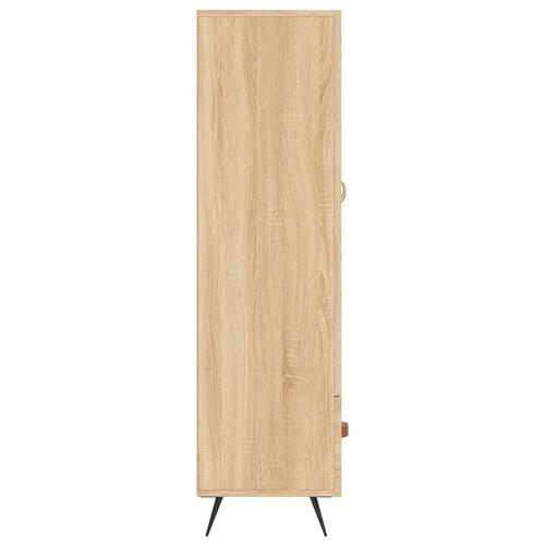 Skab 69,5x31x115 cm konstrueret træ sonoma-eg