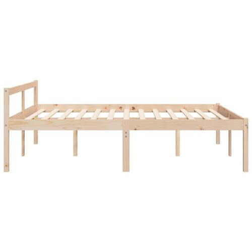 Seniorseng 150x200 cm kingsize massivt fyrretræ