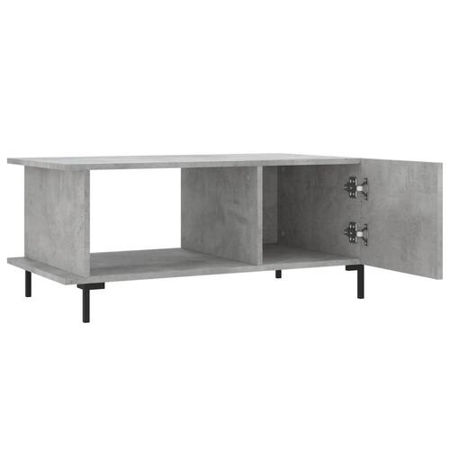 Sofabord 90x50x40 cm konstrueret træ betongrå