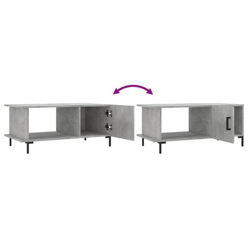 Sofabord 90x50x40 cm konstrueret træ betongrå