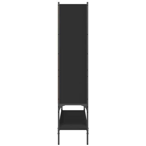 Bogreol 102x30x141,5 cm konstrueret træ sort