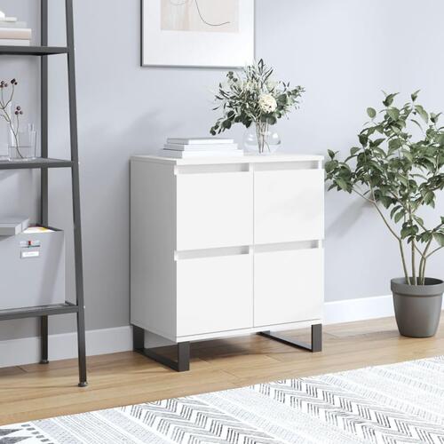 Skænk 60x35x70 cm konstrueret træ hvid