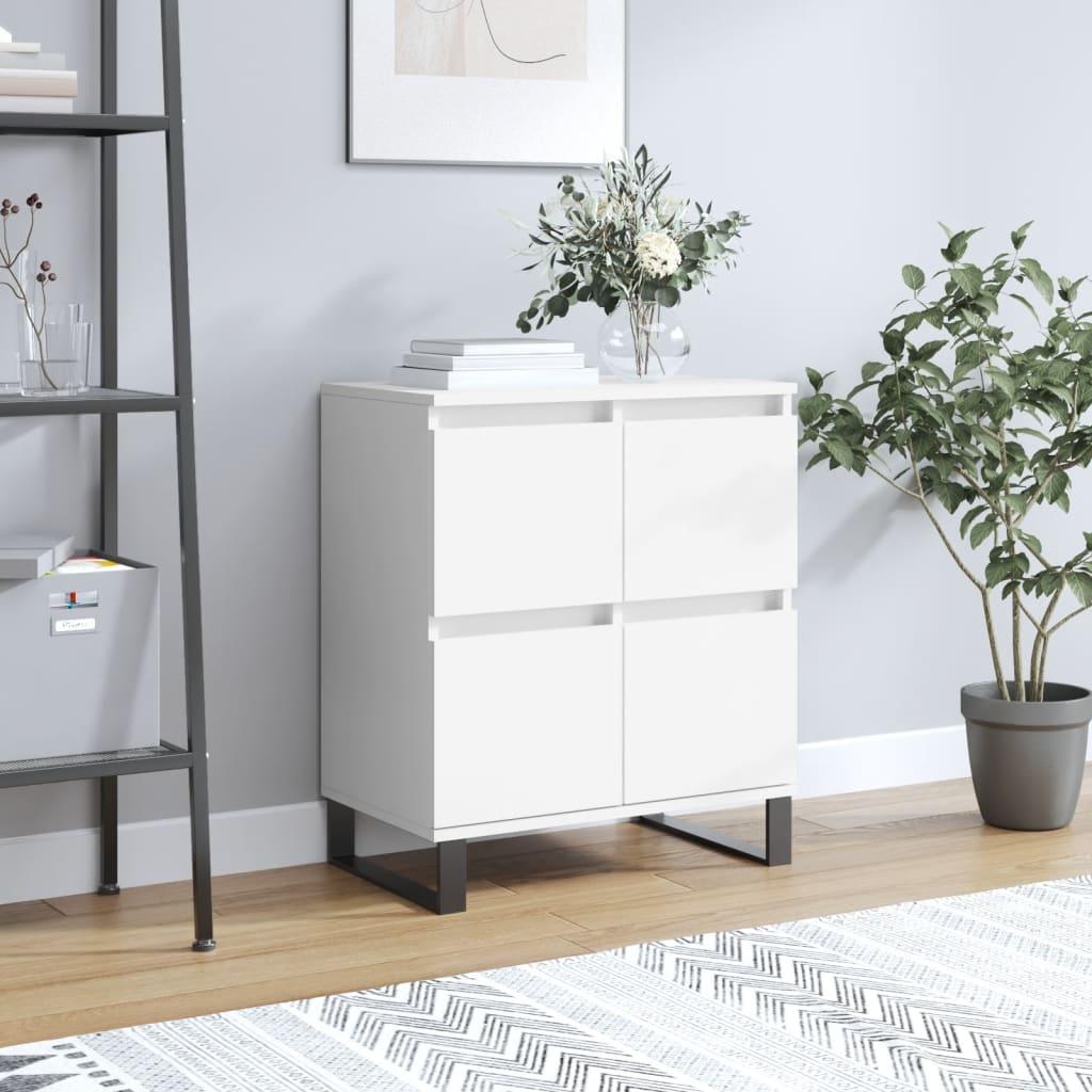 Skænk 60x35x70 cm konstrueret træ hvid