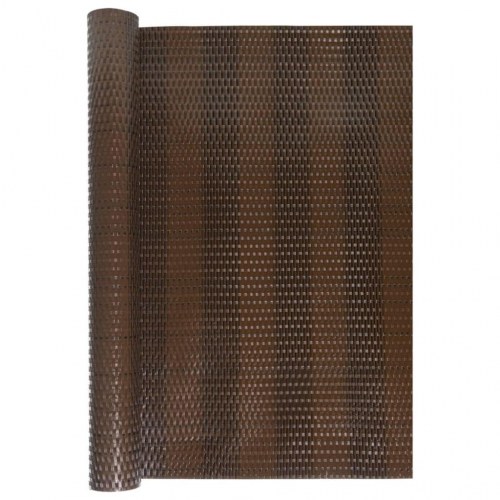 Altanafskærmning 500×100 cm i polyrattan - brun/sort