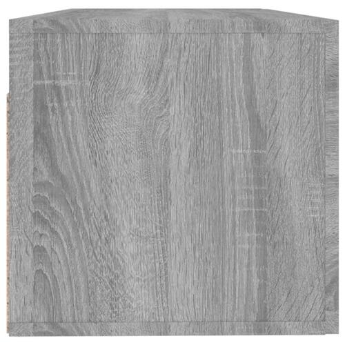 Vægskab 100x36,5x35 cm konstrueret træ grå sonoma-eg