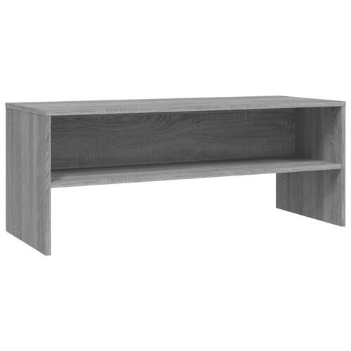 Tv-bord 100x40x40 cm konstrueret træ grå sonoma-eg