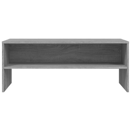 Tv-bord 100x40x40 cm konstrueret træ grå sonoma-eg