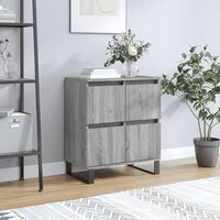 Skænk 60x35x70 cm konstrueret træ grå sonoma-eg