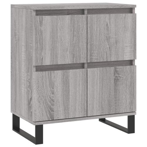 Skænk 60x35x70 cm konstrueret træ grå sonoma-eg