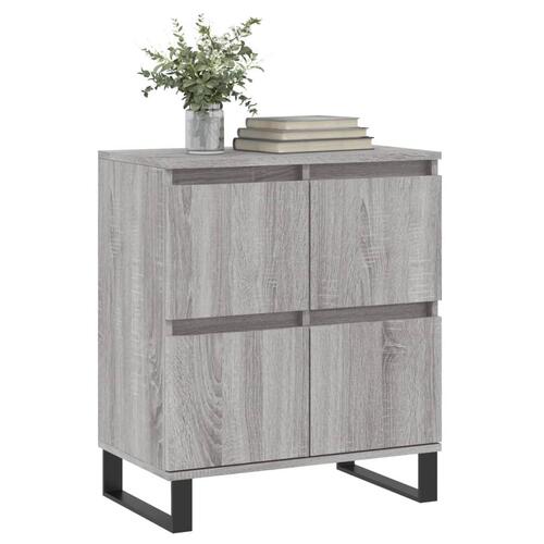 Skænk 60x35x70 cm konstrueret træ grå sonoma-eg