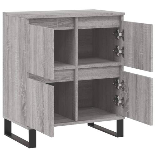 Skænk 60x35x70 cm konstrueret træ grå sonoma-eg
