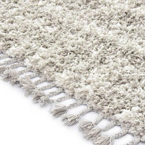 Shaggy tæppe Berber PP 160 x 230 cm sandfarvet og beige