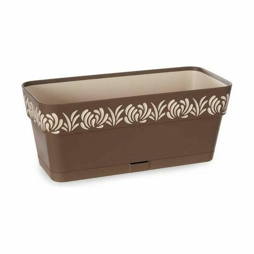 Selvvandende planter Stefanplast Gaia Brun Plastik 13,3 x 12,3 x 29,3 cm (12 enheder)