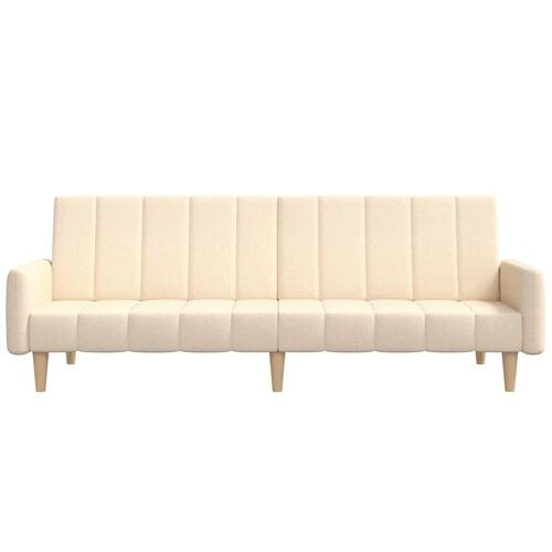 2-personers sovesofa stof cremefarvet