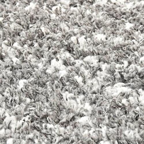 Shaggy tæppe Berber PP 140 x 200 cm grå og beige