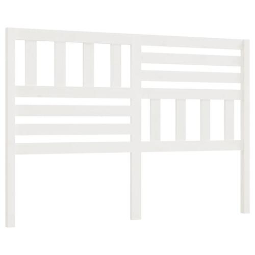 Sengegærde 156x4x100 cm massivt fyrretræ hvid