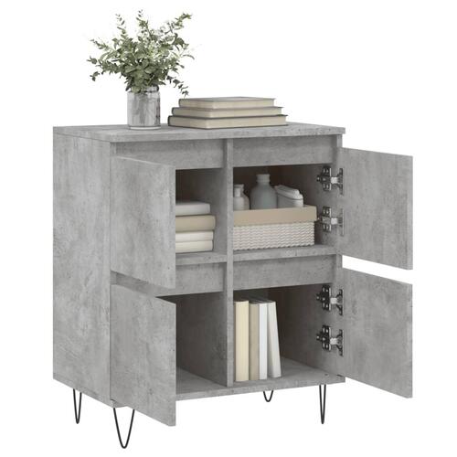 Skænk 60x35x70 cm konstrueret træ betongrå