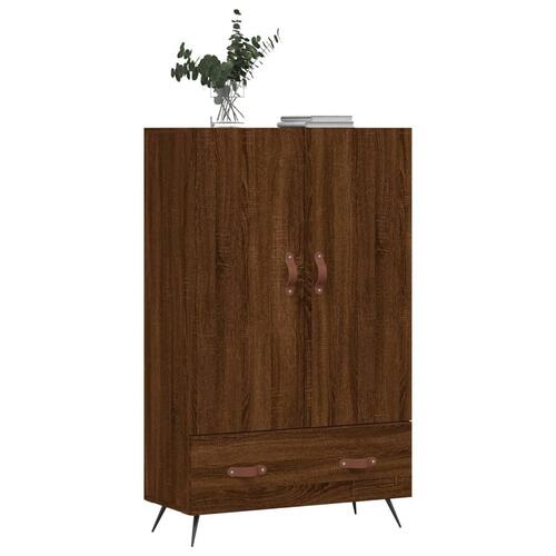 Skab 69,5x31x115 cm konstrueret træ brun sonoma-eg