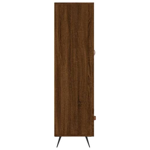 Skab 69,5x31x115 cm konstrueret træ brun sonoma-eg