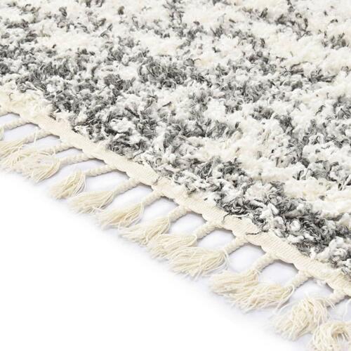 Shaggy tæppe Berber PP 80 x 150 cm beige og sandfarvet