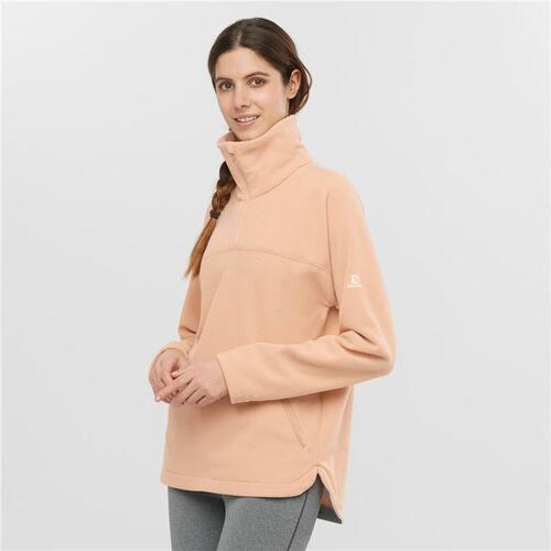 Fleecefor Salomon Essentiall Cosy Dame Lyserød S