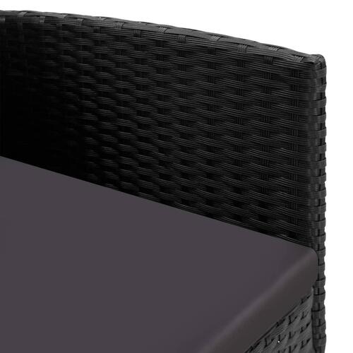 Havestole 2 stk. polyrattan sort