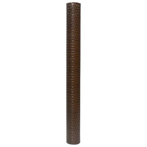 Altanafskærmning 300x90 cm polyrattan brun og sort