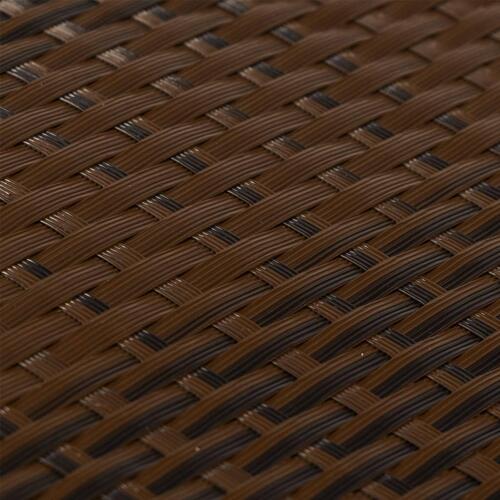 Altanafskærmning 300x90 cm polyrattan brun og sort