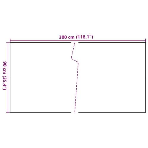 Altanafskærmning 300x90 cm polyrattan brun og sort