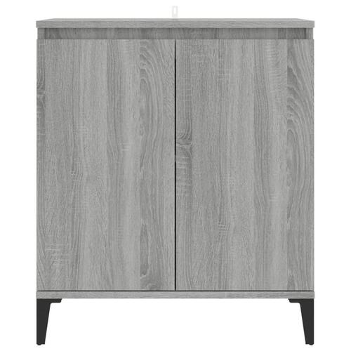 Skænk 60x35x70 cm konstrueret træ grå sonoma-eg