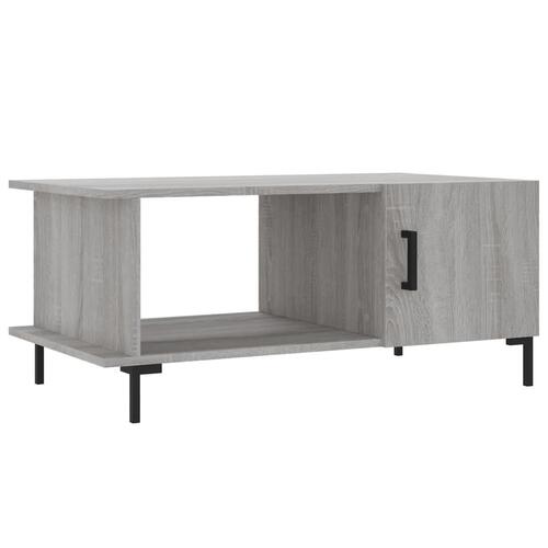 Sofabord 90x50x40 cm konstrueret træ grå sonoma-eg