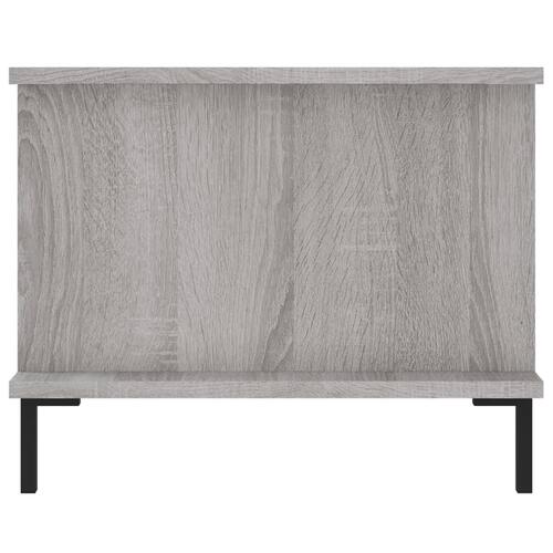 Sofabord 90x50x40 cm konstrueret træ grå sonoma-eg