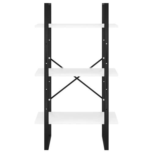 Opbevaringsreol 60x30x105 cm konstrueret træ hvid