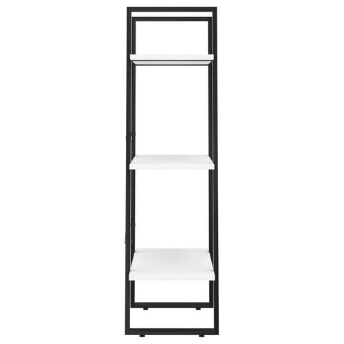 Opbevaringsreol 60x30x105 cm konstrueret træ hvid