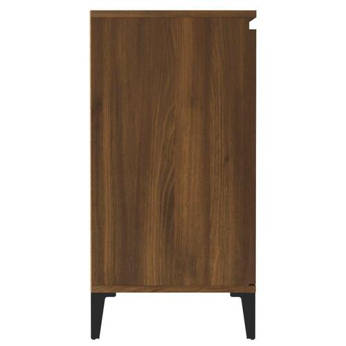 Skænk 60x35x70 cm konstrueret træ brun egetræsfarve
