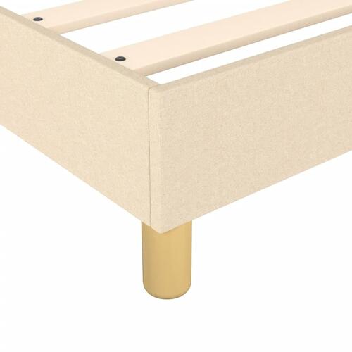 Sengeramme uden madras 80x200 cm stof cremefarvet