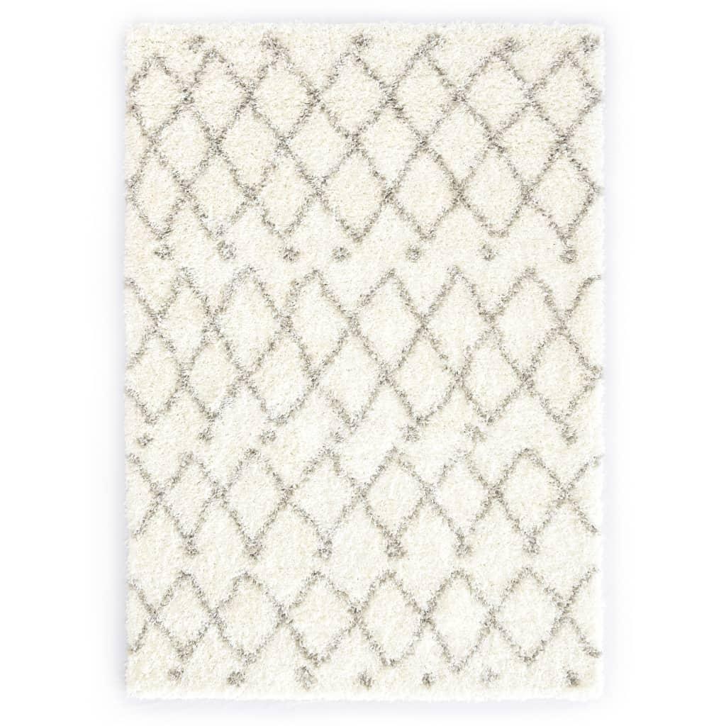 Shaggy tæppe Berber PP 160 x 230 cm beige og sandfarvet