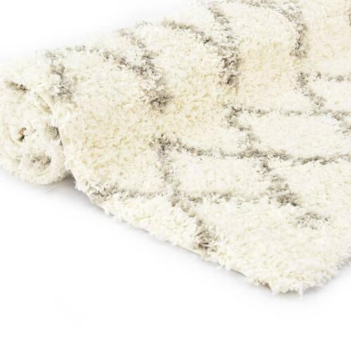 Shaggy tæppe Berber PP 160 x 230 cm beige og sandfarvet