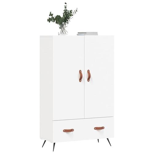 Skab 69,5x31x115 cm konstrueret træ hvid