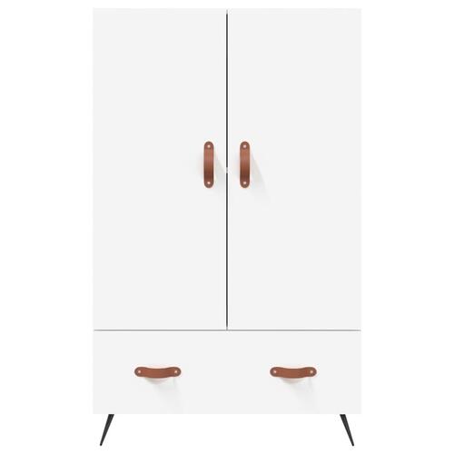 Skab 69,5x31x115 cm konstrueret træ hvid