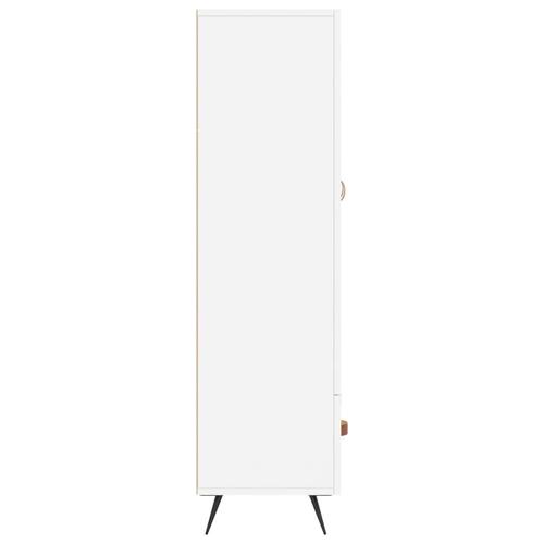 Skab 69,5x31x115 cm konstrueret træ hvid