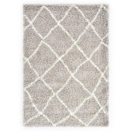 Shaggy tæppe Berber PP 160 x 230 cm sandfarvet og beige