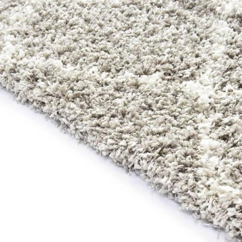 Shaggy tæppe Berber PP 160 x 230 cm sandfarvet og beige