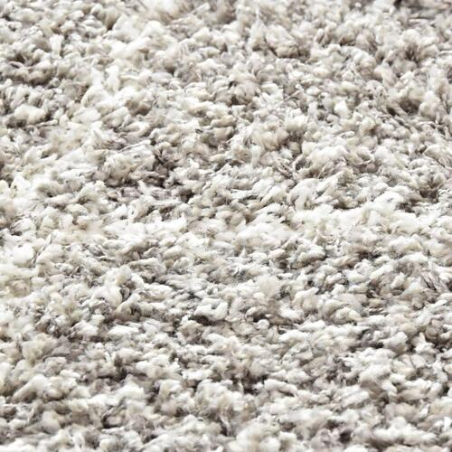 Shaggy tæppe Berber PP 160 x 230 cm sandfarvet og beige