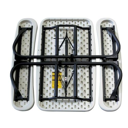Børnebord Lifetime Flødefarvet Foldbar Picnic 82,5 x 53,5 x 90 cm Stål Plastik