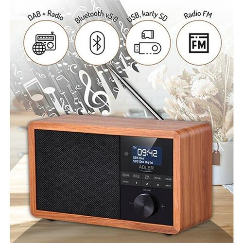 Radio Adler AD 1184 Sort Træ